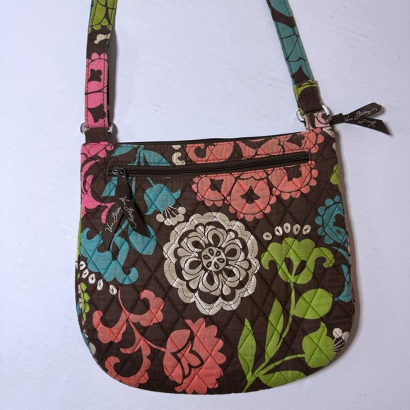 Vera Bradley Crossbody Bag Purse Lola Hipster Floral Adjustable Strap Quilted - Picture 4 of 10